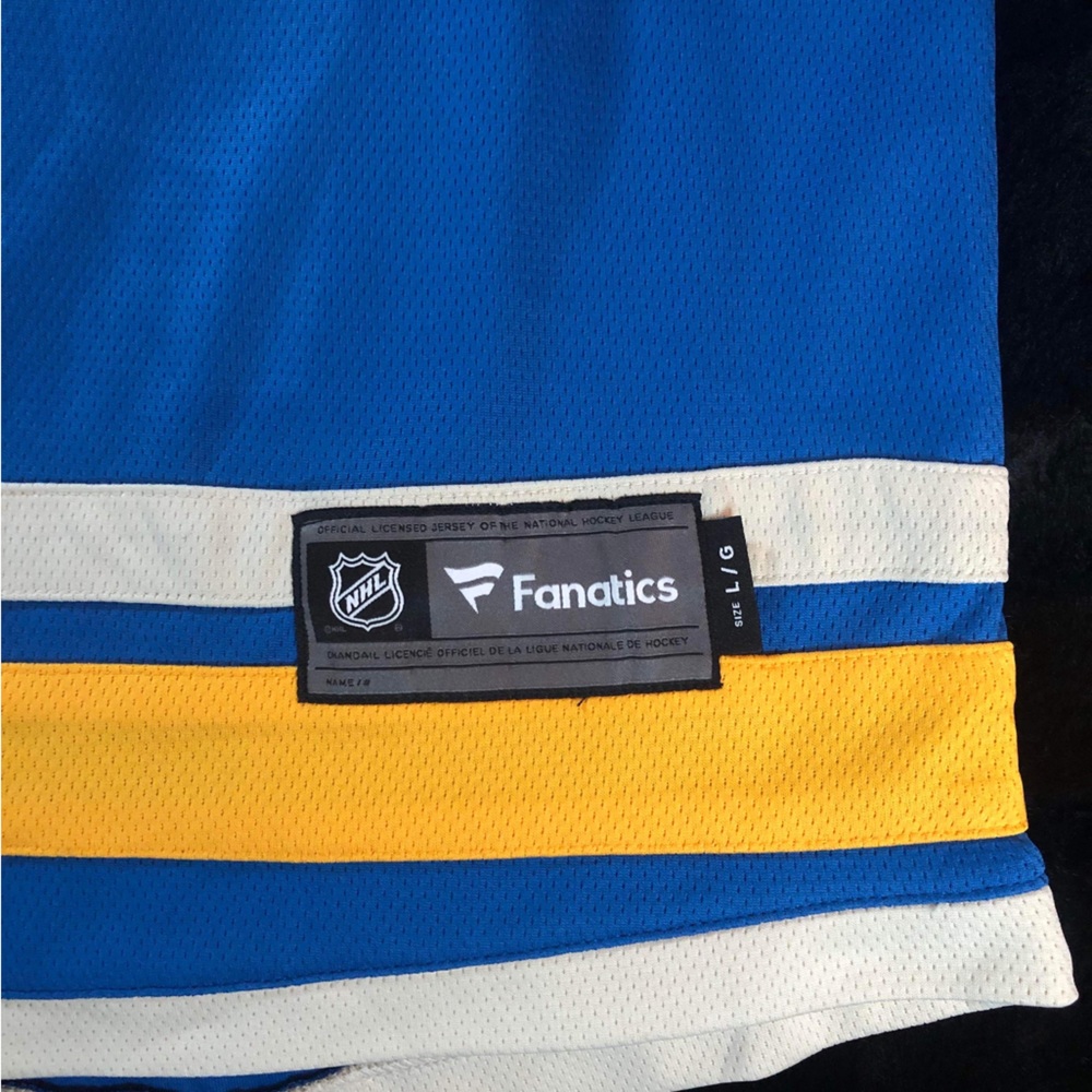 NHL Jordan Bennington St. Louis Blues 2019 SC Championship L “NWT”. - Picture 2 of 6